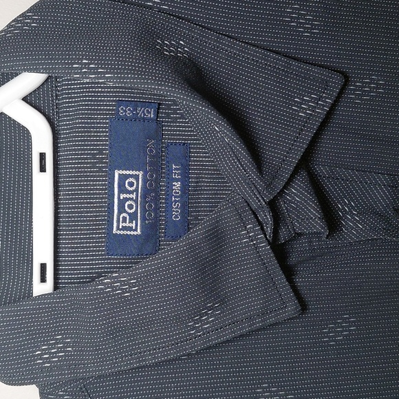 Polo Ralph Lauren Navy Dress Shirt - Picture 2 of 2